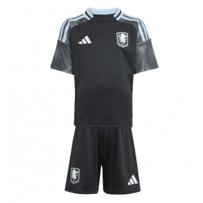 Billiga Aston Villa Ezri Konsa #4 Bortatröja Barn 2025-26 Kortärmad (+ Korta byxor)